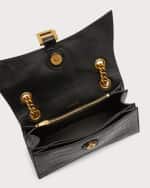 Image 5 of 6: Balenciaga Crush Small Croc-Embossed Chain Bag