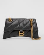 Image 1 of 6: Balenciaga Crush Small Chain Bag Quilted
