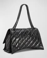 Image 3 of 3: Balenciaga Crush Medium Quilted Chain Bag