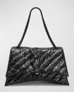 Image 1 of 3: Balenciaga Crush Medium Quilted Chain Bag