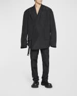 Image 4 of 5: Balenciaga Men's Oversized Packable Taffeta Jacket