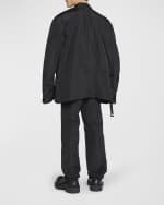 Image 3 of 5: Balenciaga Men's Oversized Packable Taffeta Jacket