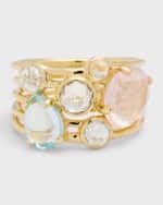 Image 1 of 5: Ippolita 18K Rock Candy Gelato 6-Stone Cluster Ring in Sorbet, Size 7