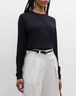 Image 3 of 6: Ralph Lauren Collection Cashmere Jersey Knit Crewneck