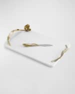 Image 5 of 6: Michael Aram Tulip Cheeseboard With Knife