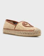 Image 4 of 5: Gucci Adela GG Raffia Espadrilles