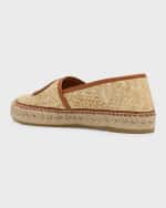 Image 2 of 5: Gucci Adela GG Raffia Espadrilles