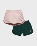 Image 4 of 4: Golden Goose Girl's Glitter Star Fleece Shorts, Size 12