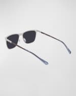 Image 2 of 3: Shinola Men's Metal Rectangle Sunglasses