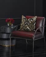 Image 3 of 4: Global Views Woven Line Pillow