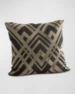 Image 1 of 4: Global Views Woven Line Pillow