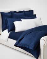 Image 1 of 4: Ralph Lauren Home Bethany King Jacquard Organic Cotton Fitted Sheet