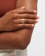 Image 2 of 5: Ippolita 18k Classico Thin Goddess Hammered Ring, Size 7