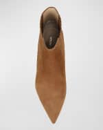 Image 5 of 5: Veronica Beard Lisa Suede Stiletto Chelsea Booties
