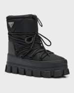 Image 5 of 6: Prada Men's Nylon Gabardine Apres Ski Boots