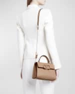 Image 3 of 6: Valentino Garavani VSLING Small Rhinestone Leather Top-Handle Bag