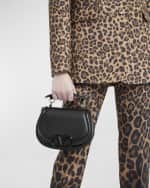Image 3 of 6: Valentino Garavani VSLING Saddle Leather Shoulder Bag