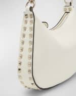 Image 5 of 5: Valentino Garavani Rockstud Small Leather Hobo Bag