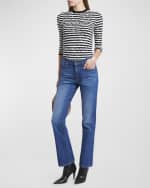 Image 5 of 6: Valentino Garavani V-Logo Pocket Flare Jeans