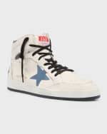 Image 5 of 6: Golden Goose Men's Sky-Star Leather High Top Sneakers