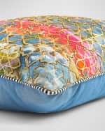 Image 2 of 3: MacKenzie-Childs Mosaic Decorative Pillow - 21"