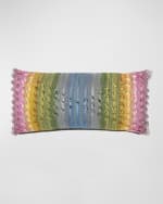 Image 1 of 3: MacKenzie-Childs Mosaic Rainbow Long Lumbar Pillow, 14" x 30"
