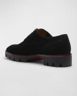 Image 2 of 5: Christian Louboutin Men's Davisol Lug Sole Derby Shoes