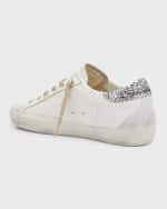 Image 3 of 6: Golden Goose Superstar Leather Glitter Low-Top Sneakers