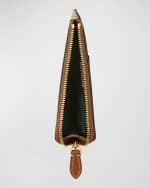 Image 5 of 5: Burberry Somerset Check Zip Wallet