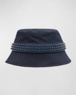 Image 1 of 3: Christian Louboutin Men's Bobino Spike Bucket Hat