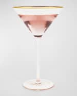 Image 1 of 2: 8 Oak Lane Light Pink Martini Glass