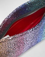 Image 5 of 6: Christian Louboutin Loubitwist Small Cluctch in Rainbow Strass