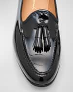 Image 3 of 5: Santoni Andrea Patent Tassel Loafers