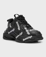 Image 4 of 5: Balenciaga Kids' Triple S Logotype Sneaker