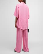 Image 3 of 6: Balenciaga Logo Print Pajama Pants