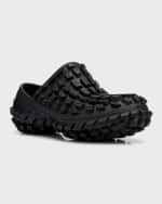 Image 5 of 6: Balenciaga Men's Bouncer Extreme Tire Tread Clogs