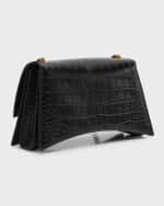 Image 4 of 6: Balenciaga Crush XS Croc-Embossed Chain Bag