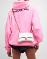 Image 2 of 6: Balenciaga Crush XS Croc-Embossed Chain Bag