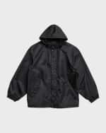 Image 1 of 5: Balenciaga Men's Tape Type Short Windbreaker