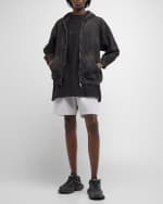 Image 5 of 6: Balenciaga Men's Balenciaga Paris Zip Up Hoodie Small Fit