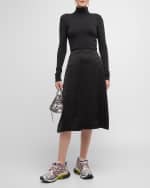 Image 5 of 6: Balenciaga BB Monogram A Line Skirt