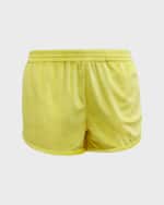 Image 2 of 6: Balenciaga Men's Solid Velvet Shorts