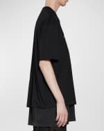 Image 4 of 6: Balenciaga Men's Mirror Balenciaga T Shirt Medium Fit