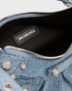 Image 5 of 6: Balenciaga Le Cagole XS Shoulder Bag In Denim