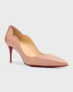 Image 5 of 6: Christian Louboutin Hot Chick Patent Red Sole Pumps