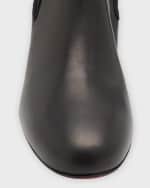 Image 4 of 6: Christian Louboutin Turelastic Red Sole Calf Leather Boots