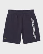 Image 1 of 5: Lacoste Boy's Logo-Print Fleece Shorts, Size 2-8