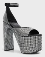 Image 5 of 6: Balenciaga Camden 160mm Sandals with Rhinestones