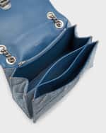 Image 5 of 6: Balenciaga Crush Medium Chain Bag Quilted In Denim