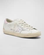 Image 4 of 5: Golden Goose Superstar Mixed Leather Low-Top Sneakers